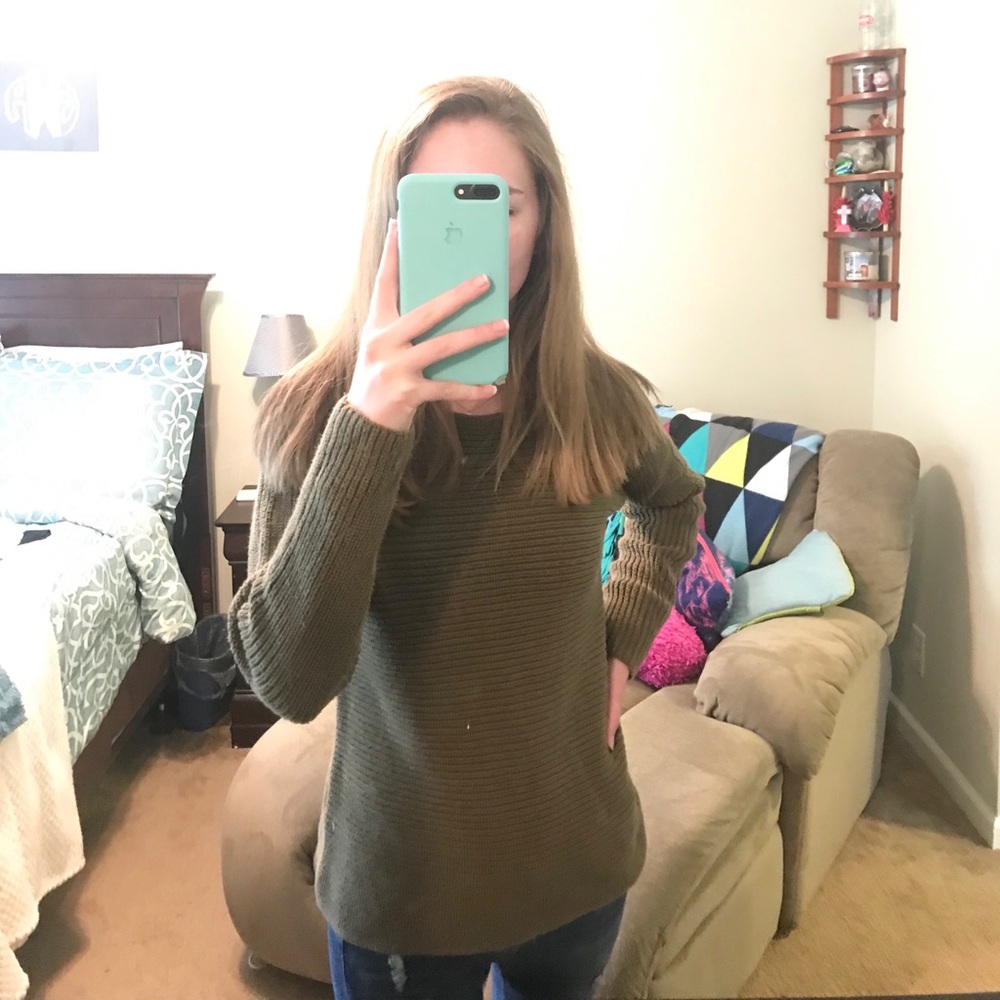 Old Navy Army Green Sweater